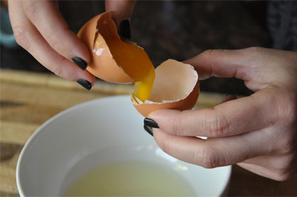 "Slide five egg separation photo"